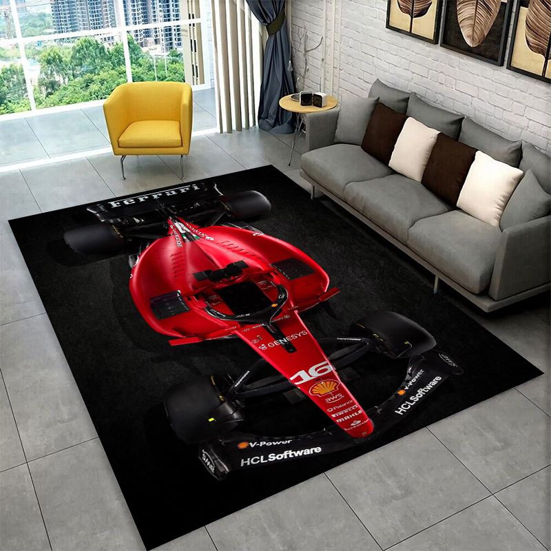 Camping Quad - Retro F-Ferrarii Racing Car Moto Antislip