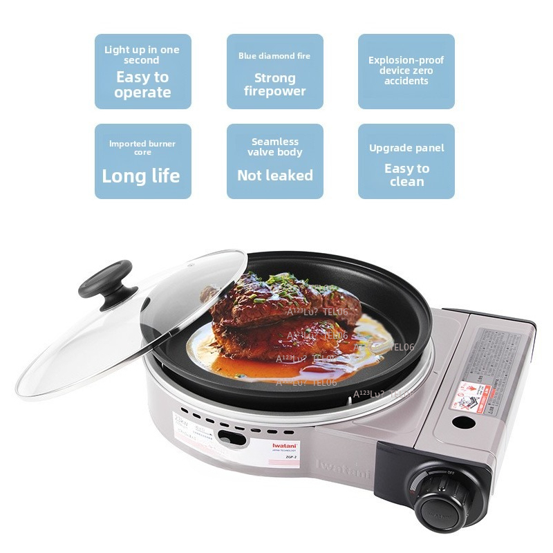 Outdoor Camping Burner - Draagbare winddichte gasfornuis butaangasbrander ZGP-2 voor