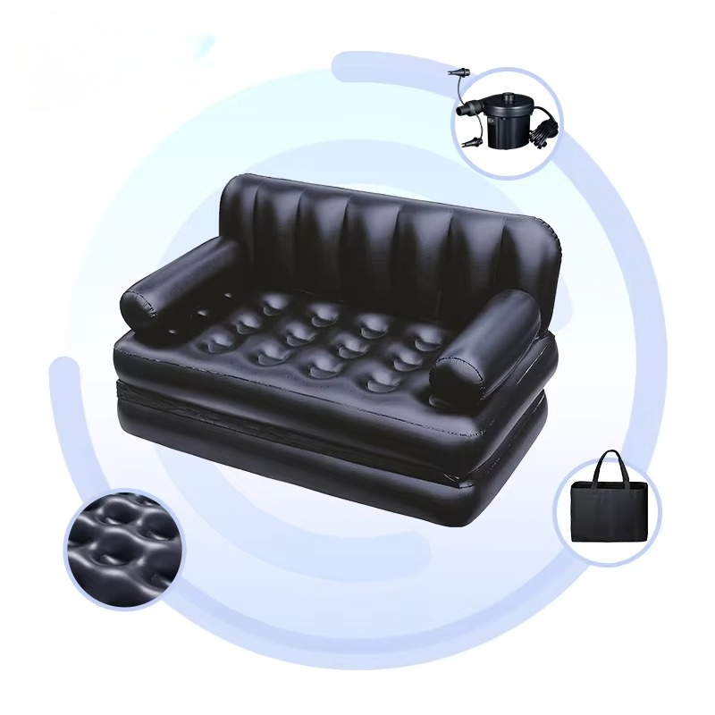 Outdoor Camping Mat - Dubbele PVC 5-in-1 luchtbankmat voor buiten,