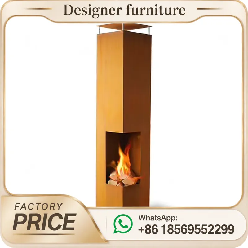 Outdoor Camping Furniture - Draagbare houtpelletkachel met schoorsteen, moderne verwarming