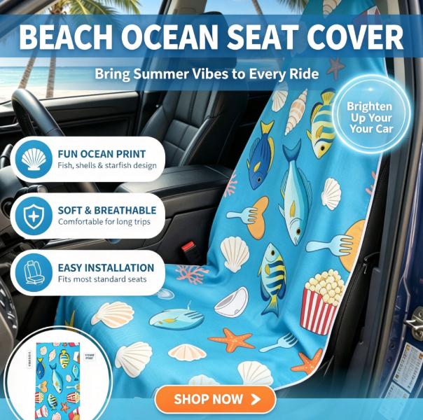 Outdoor Camping Mat - 2-in-1 strandhanddoek autostoelbeschermer, sneldrogend, zandwerend, waterabsorberend,