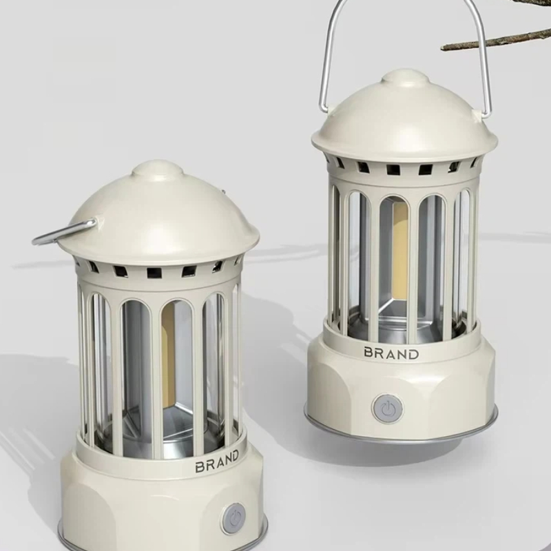 Battery Outdoor Camping - Generieke retro outdoor campinglantaarn, draagbare Cob-tentlamp,