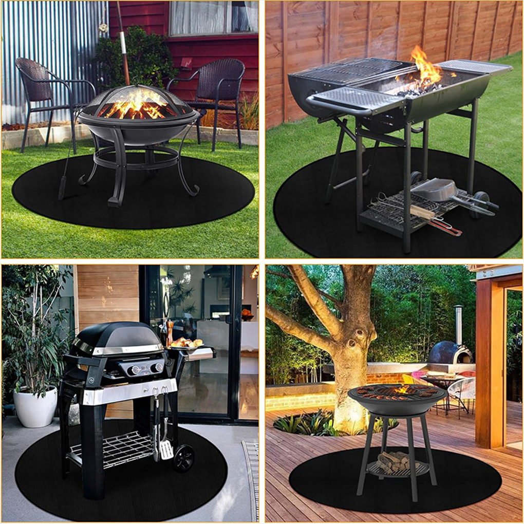 Outdoor Camping Mat - Brandwerende mat dubbelzijdig zwart hoge temperatuur