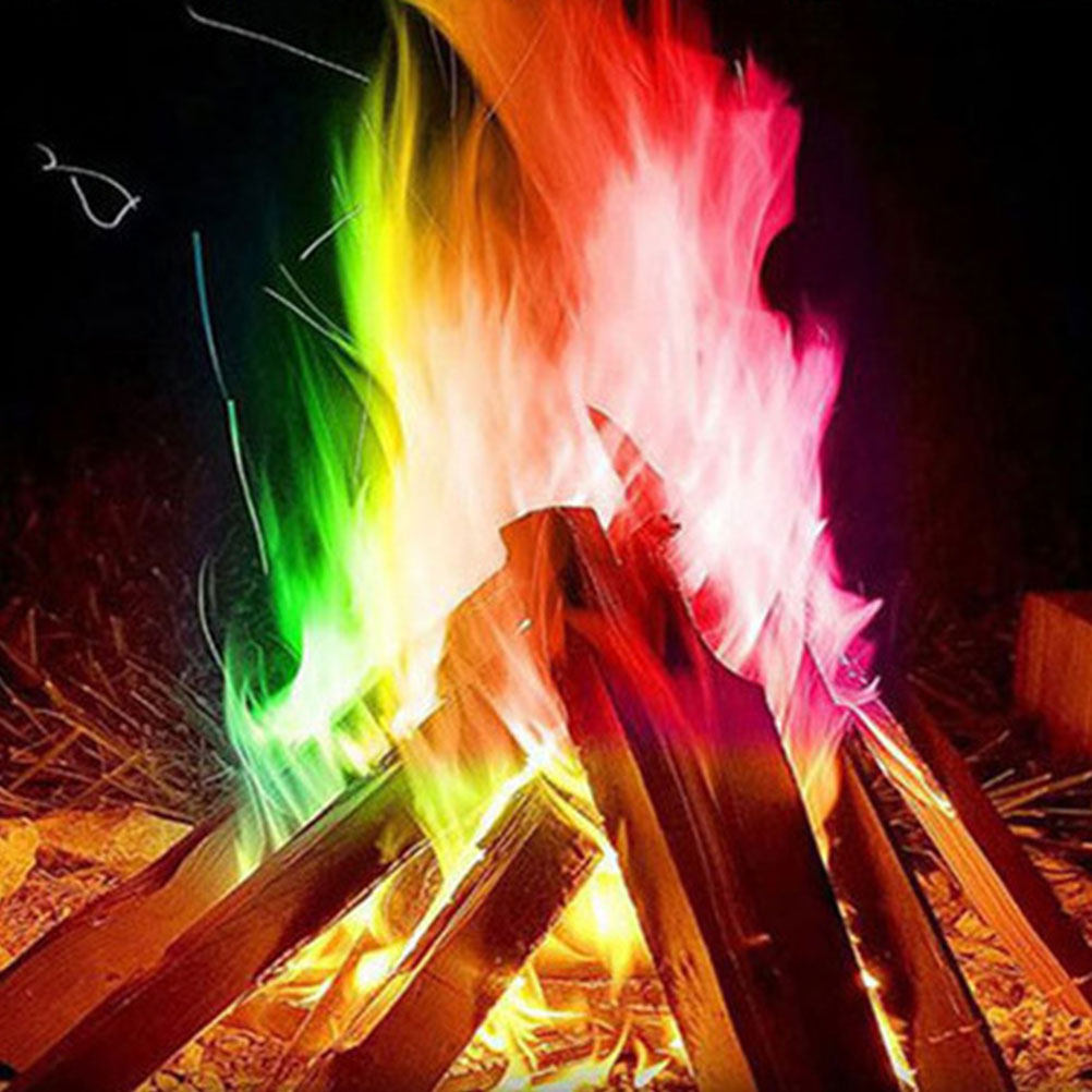 Outdoor Camping Burner - 3 stuks vuurkleurveranderende pakketten kleurrijke kleurveranderende