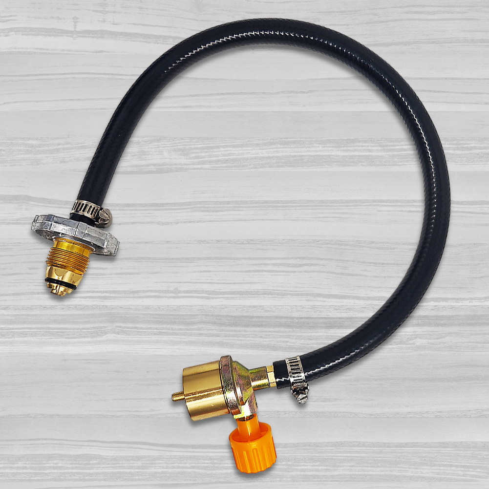 Outdoor Camping Australia - Gasfornuis Propaan-navuladapter met aan-uit-regelklep Gasadapter Aansluitslang