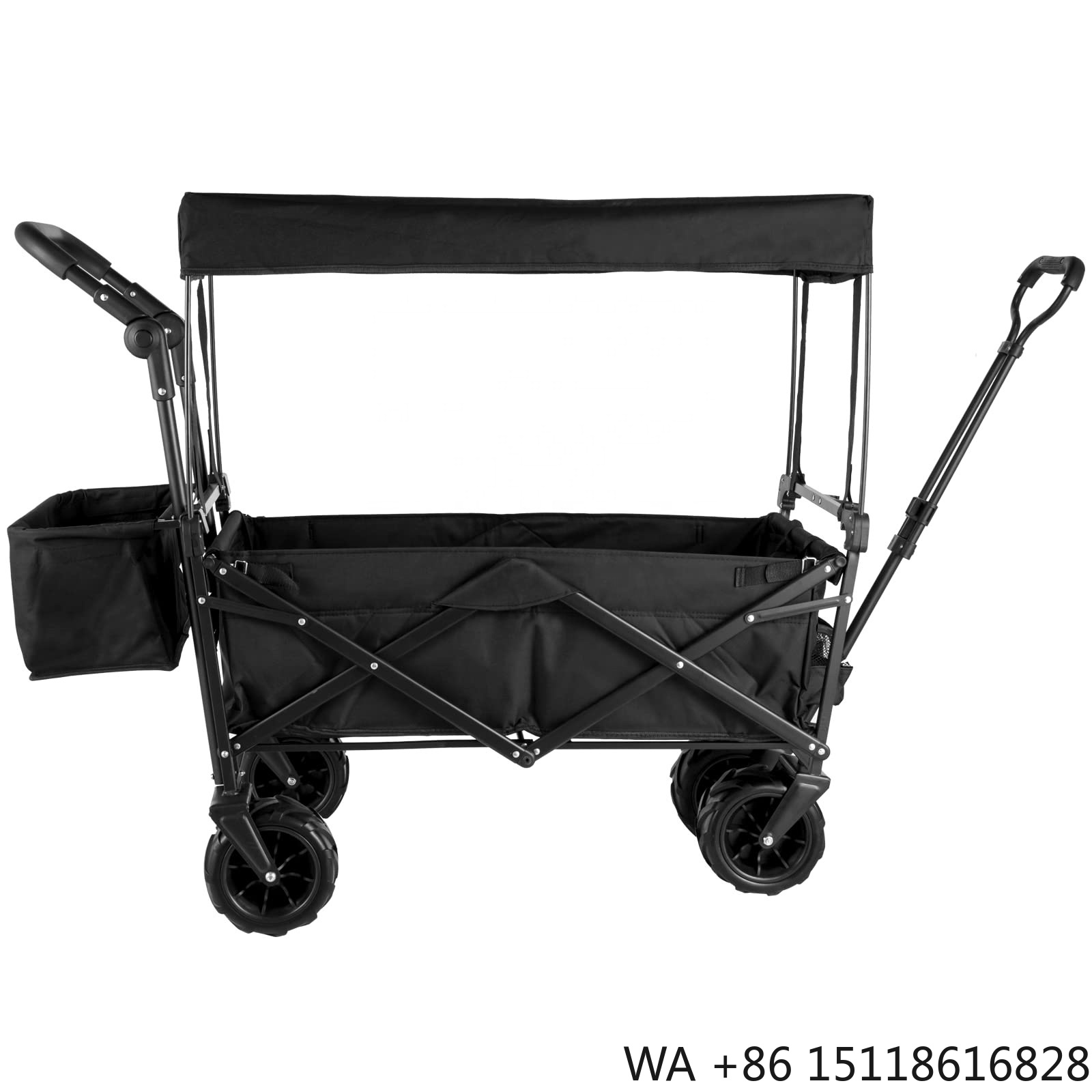 Camp Table Folding - Vouwwagen voor buitenkamperen, opvouwbare transportkar met