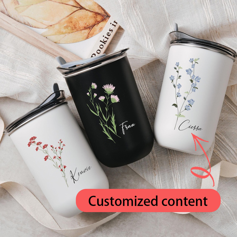 Outdoor Camping Water Tank - Gepersonaliseerde Rode Wildflower RVS Beker, Gepersonaliseerde