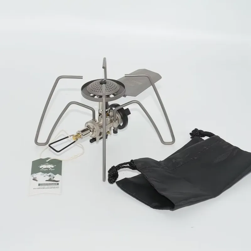 Outdoor Camping Burner - Draagbare opvouwbare titanium campingkachel 2900W Ultralichte