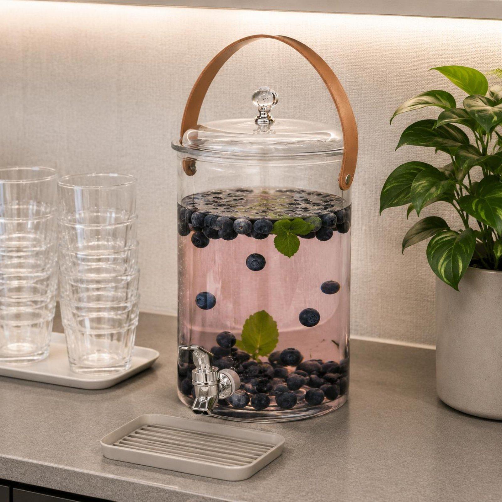 Outdoor Camping Water Jug - Drankdispenser met veilig deksel, koudwater- en