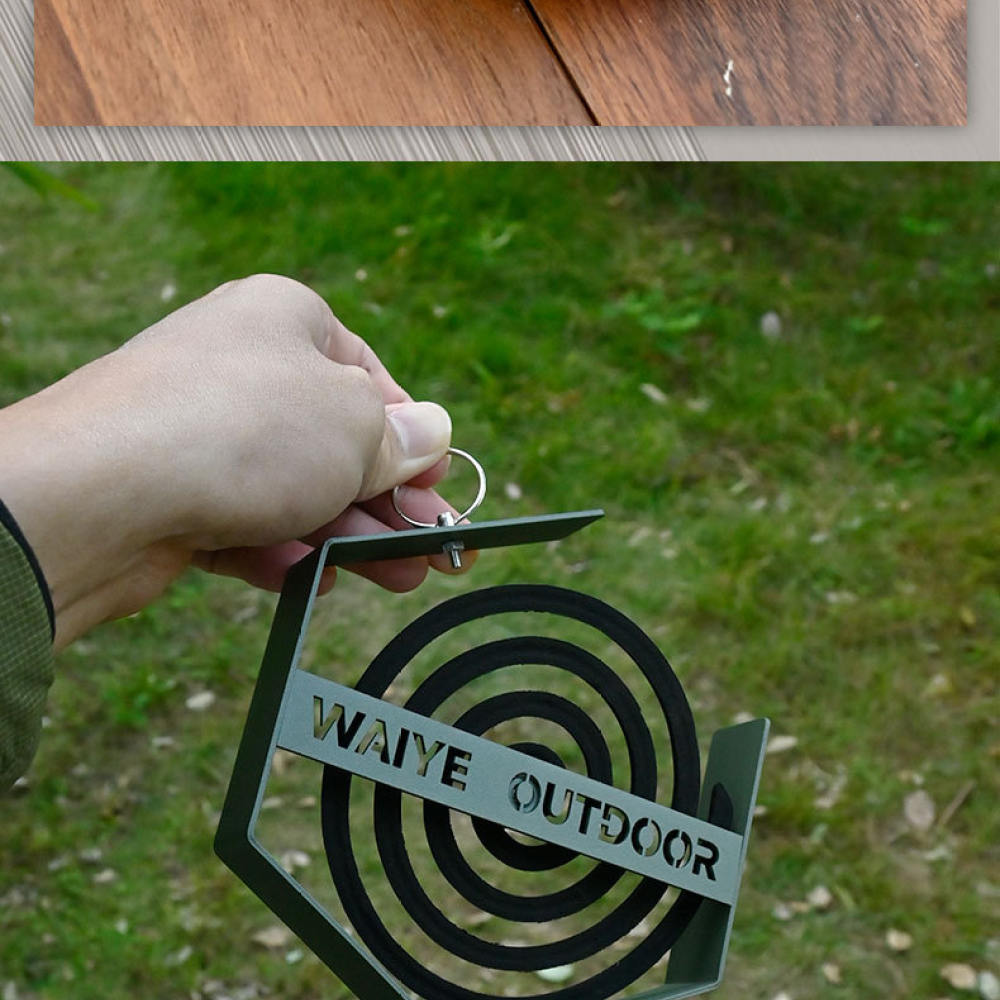 Outdoor Camping Burner - Creatieve ijzeren hangende spiraalbrander voor Waiye