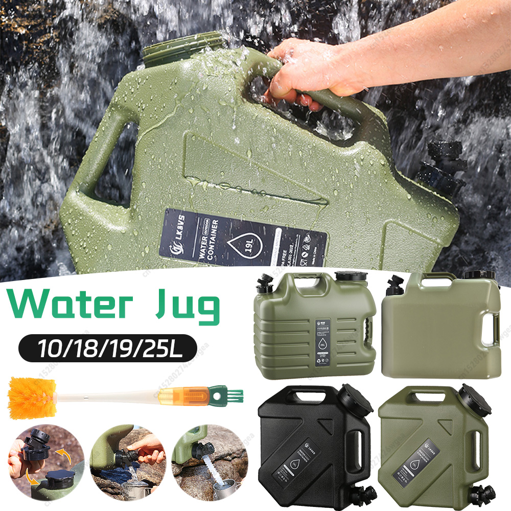 Outdoor Camping Water Jug - 10/18/19/25L Camping Waterkan Outdoor Wateropslagcontainer met