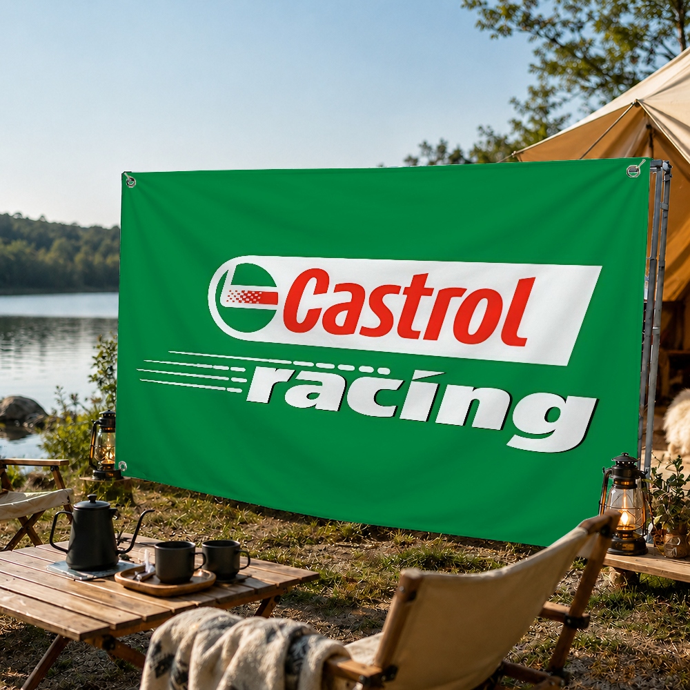 C-Castrol Moto Oil Merk Vlag D - Camping Quad recensie en prijs