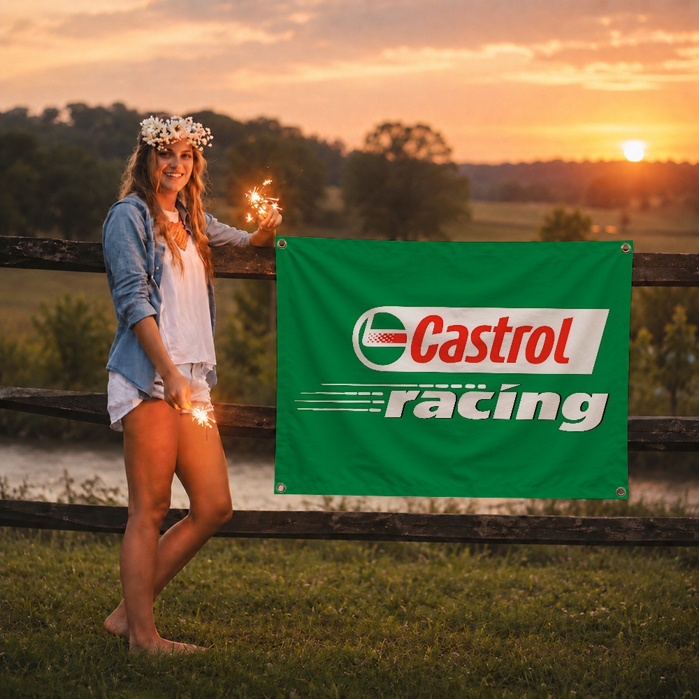 C-Castrol Moto Oil Merk Vlag D - Camping Quad recensie en prijs