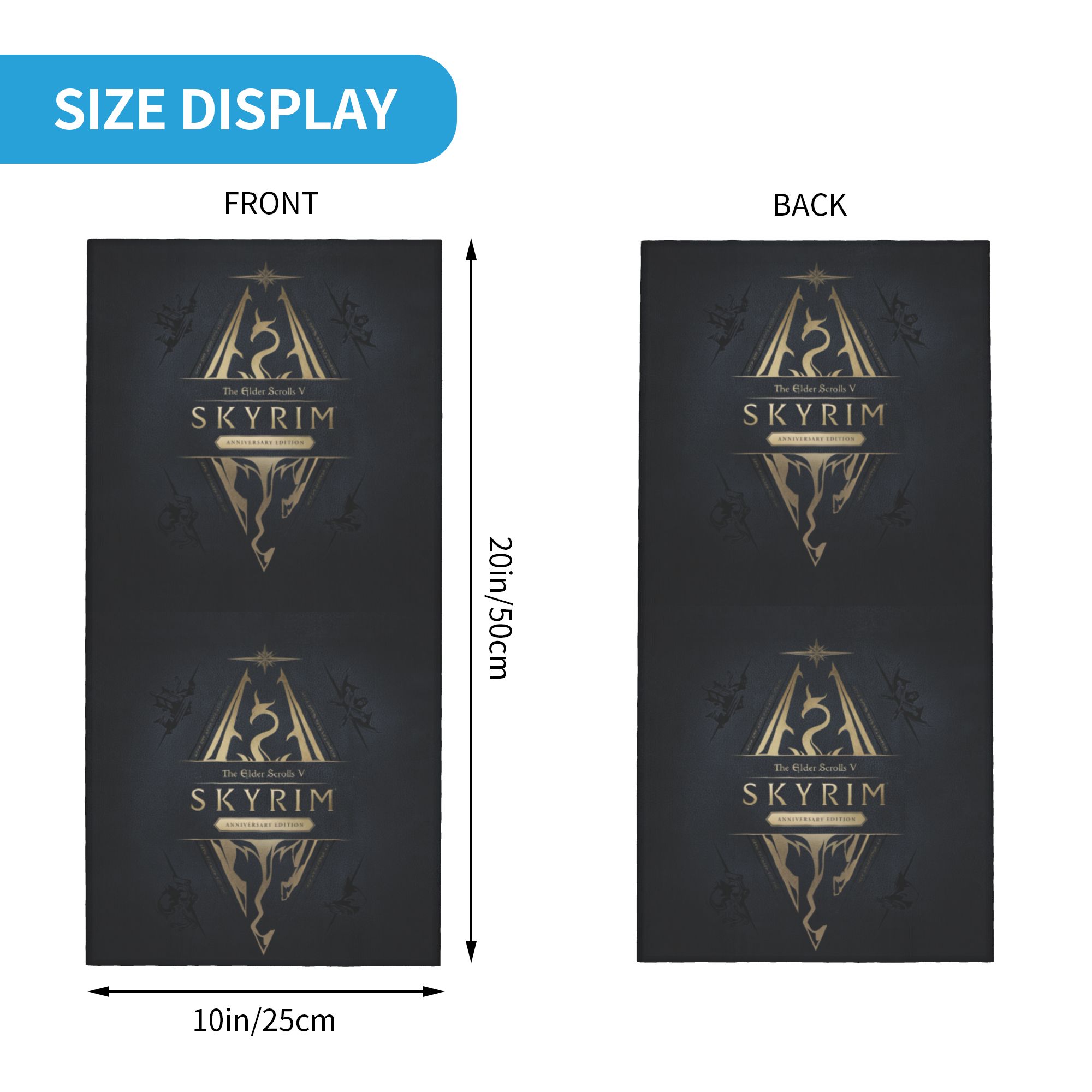 Aangepaste Skyrim Logo Bandana - Trekking Gaiters recensie en prijs