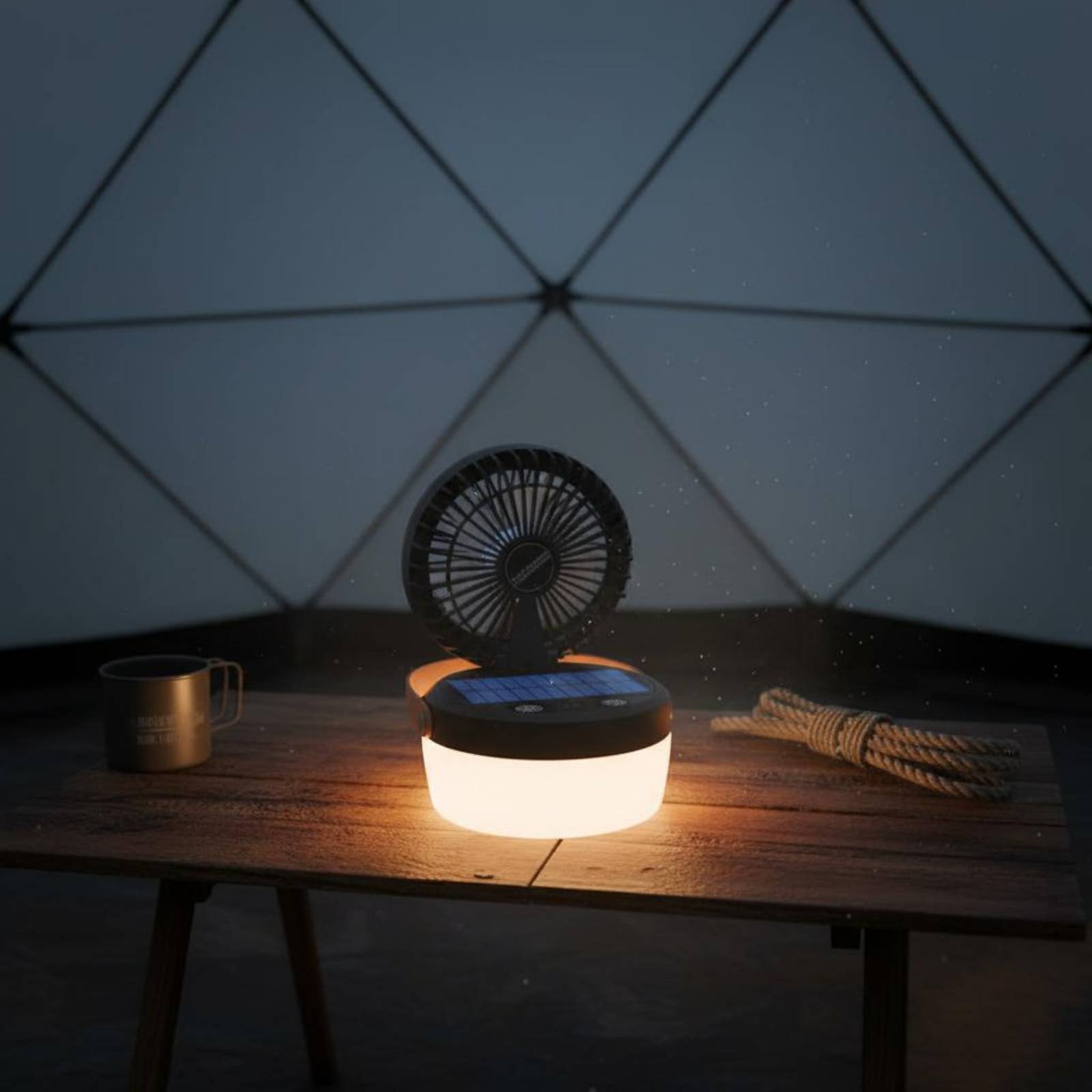 Zonne-campingventilatorlantaar - Camping Solar Lantern recensie en prijs