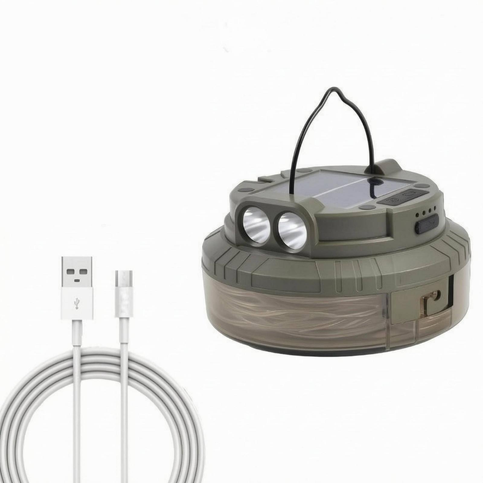 Lantaarn met dubbele LED zonne - Camping Solar Lantern recensie en prijs