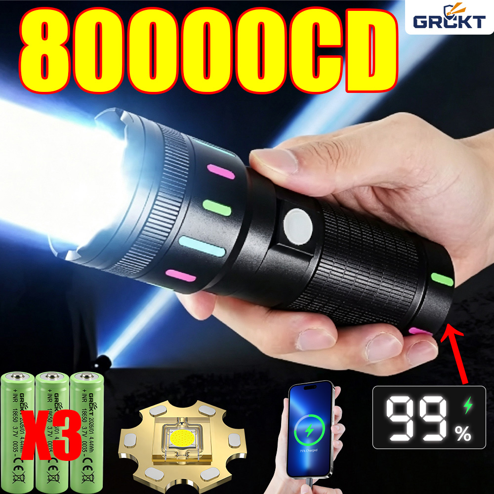 80000CD Meest krachtige LED-za - Battery Outdoor Camping recensie en prijs