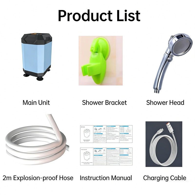 Draagbare buitendouche voor ka - Portable Camping Shower recensie en prijs