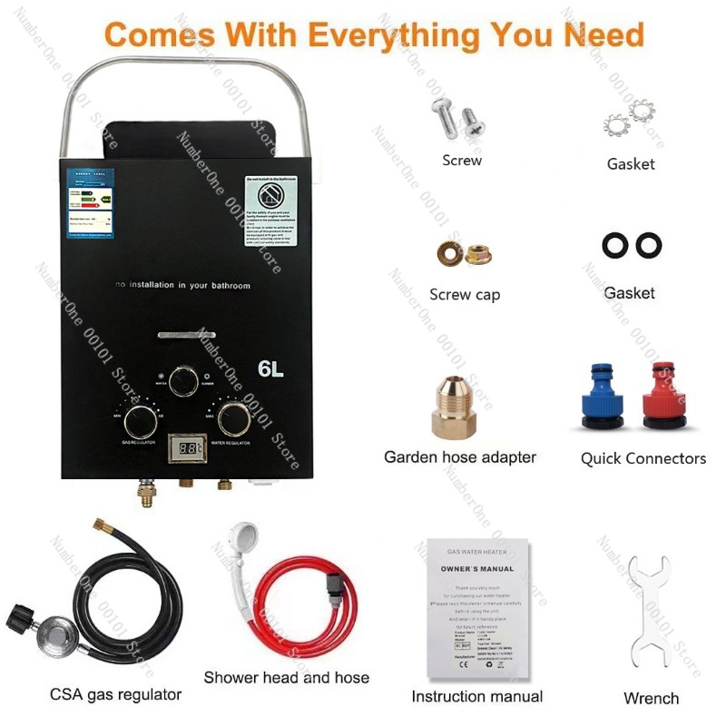 Propaan LPG Gas Tankless Boile - Outdoor Camping Water Heater recensie en prijs