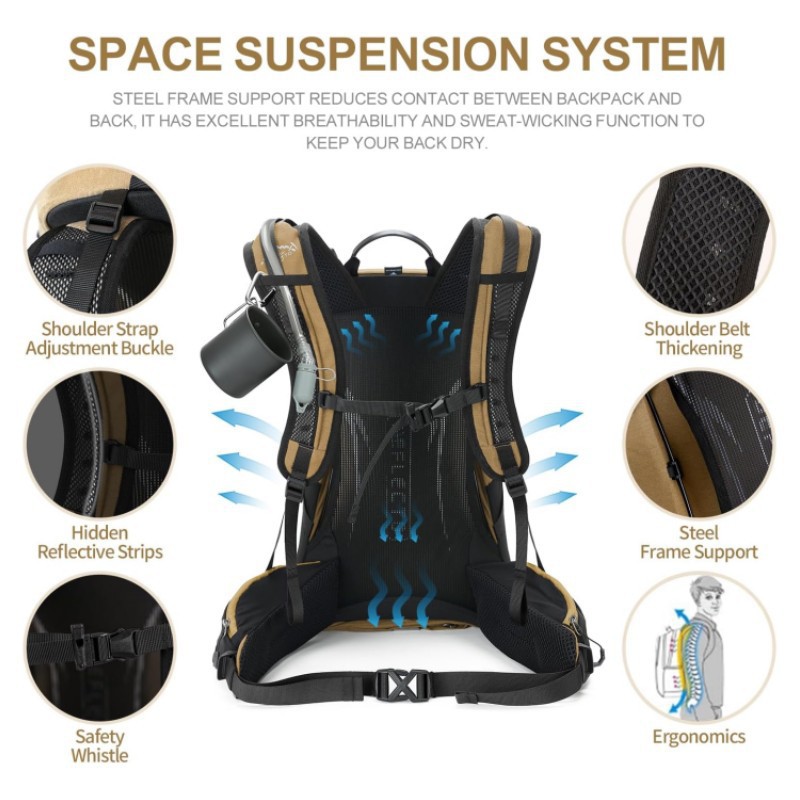 Grote waterdichte, scheurbeste - Outdoor Camping Backpack recensie en prijs