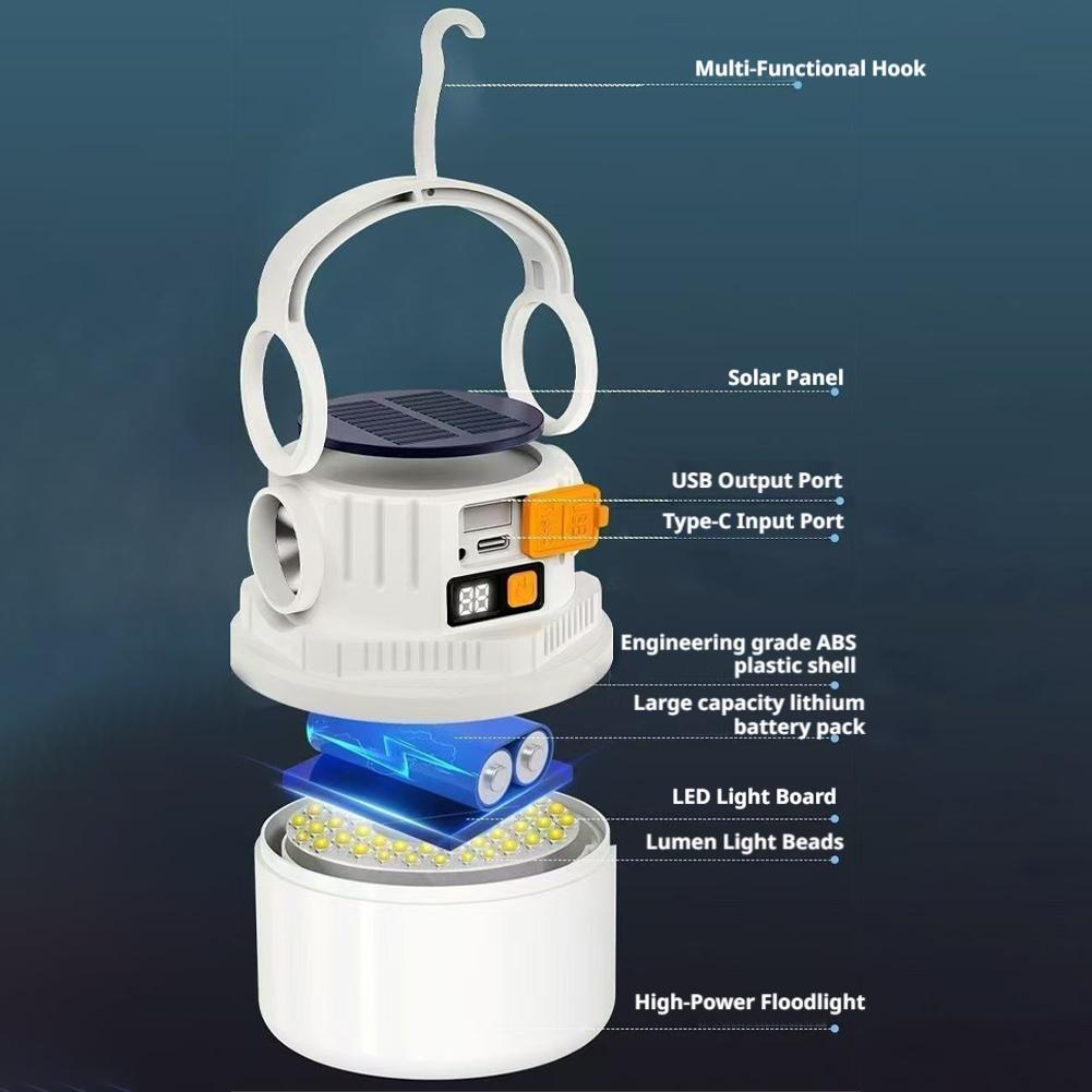 Zonne-campinglamp met dubbele  - Camping Solar Lantern recensie en prijs